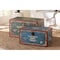 Baxton Studio Sabeen Vintage Parisian Faux Leather and Wood 2-Piece Storage Trunk Set 246-13723-ZORO - alternate 6